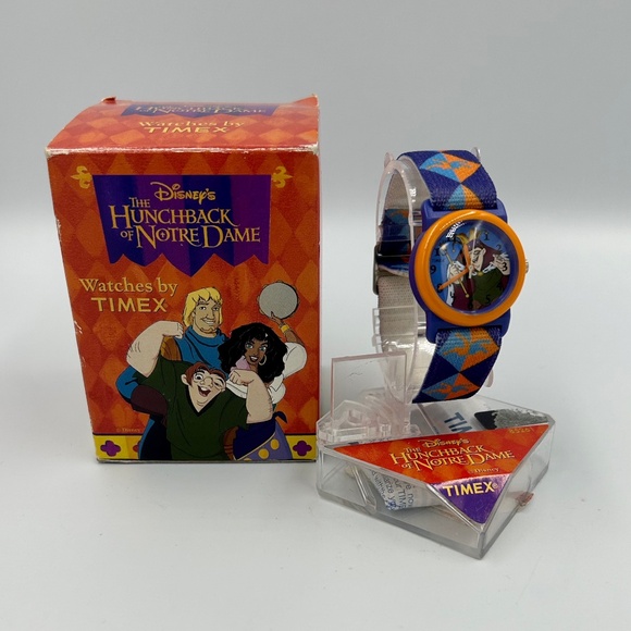 Vintage Disney Hunchback of Notre Dame Watch Timex Quasimodo 1990s - Picture 1 of 7